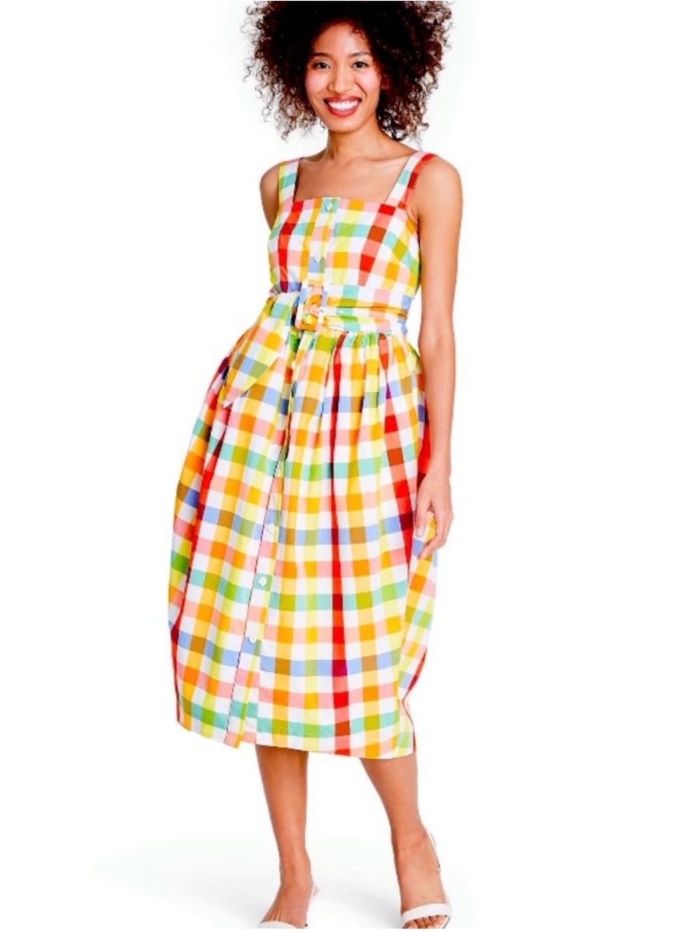 Christopher John Rogers Multicolor Midi Dress NWT